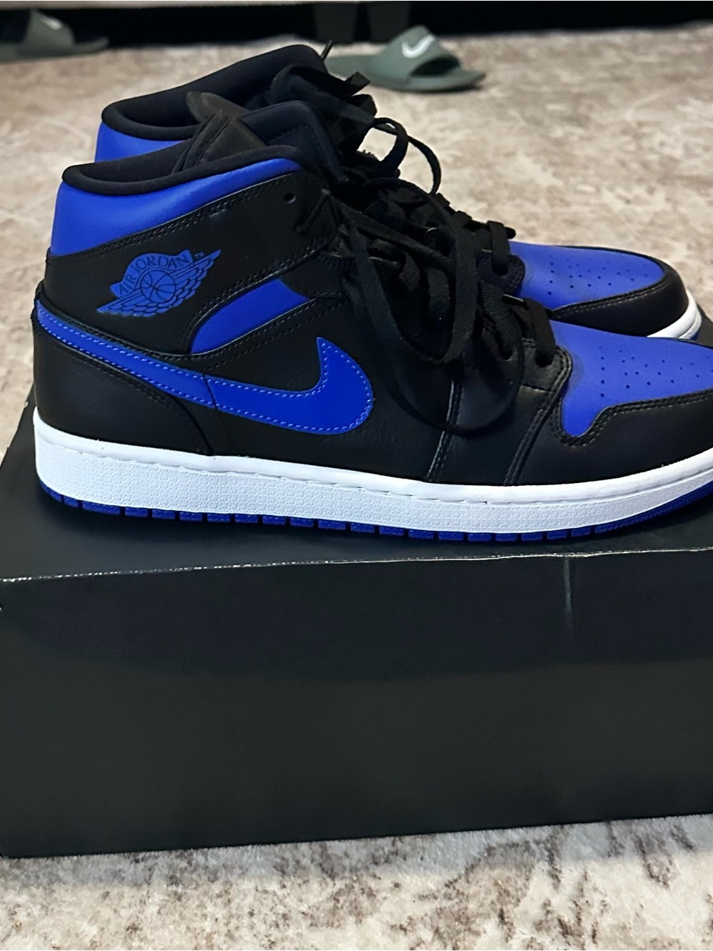 Nike Air Jordan 1 Mid - Black / Royal Blue
